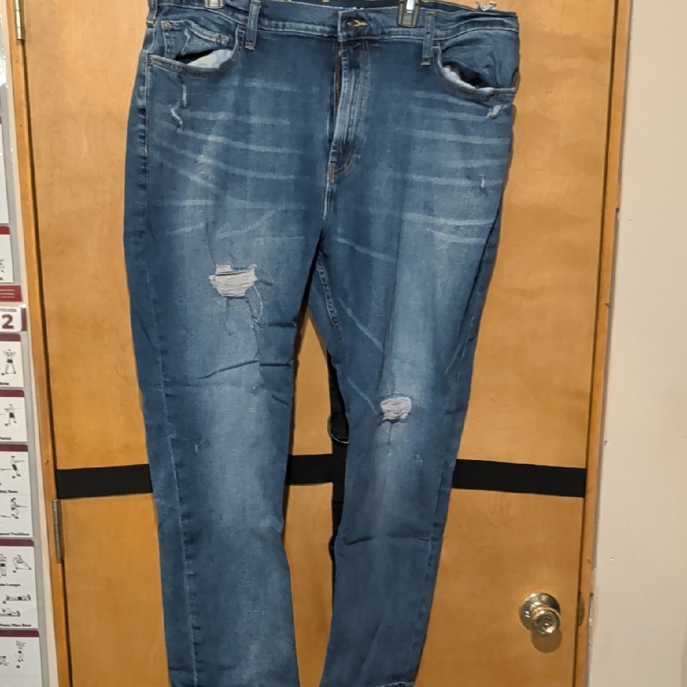 Nautica Jean Co Men's Blue Distressed Jeans